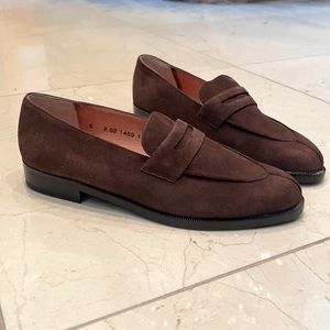 Robert Clergerie Brown Suede Loafers, size 6